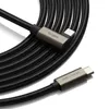 Kabel kątowy Ringke 3.2 gen. 2x2 USB-C, PD 3.1 240W 2m - czarny